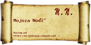 Mojsza Noé névjegykártya
